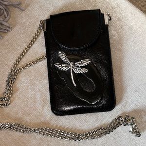 Rhinestone dragonfly phone case! Leather, Rhinestones, Crystal rock.